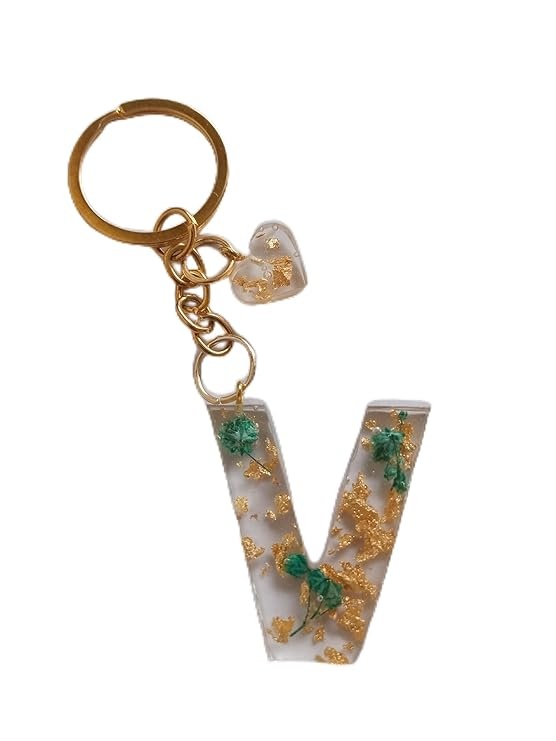 Resin Alphabet Keychain Letter