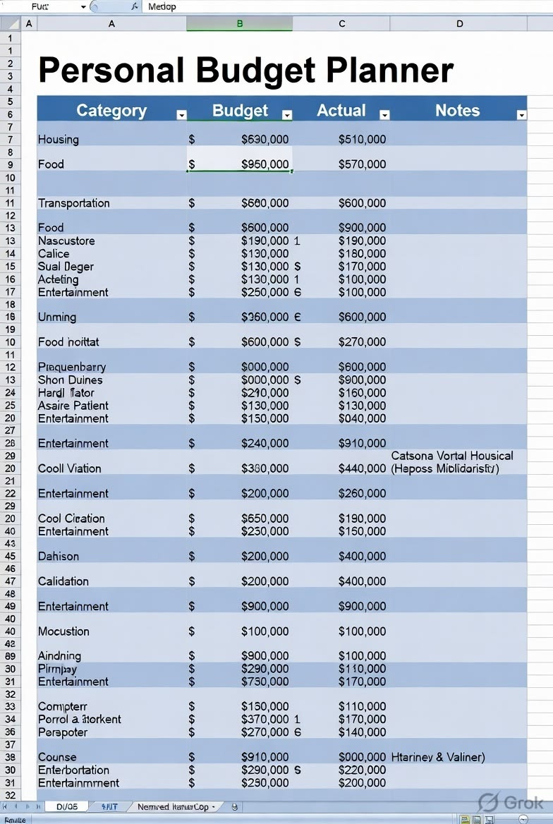 Ultimate Dynamic Personal Budget in Google Sheets
