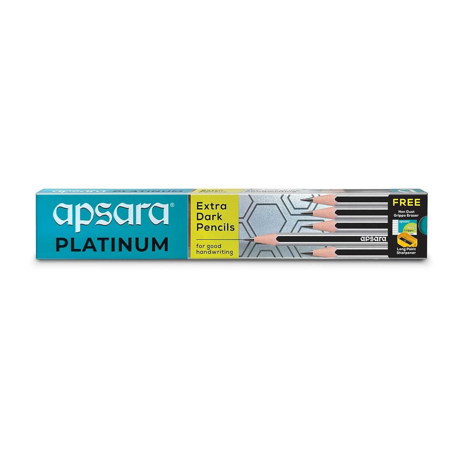 Apsara Platinum Extra Dark Pencils Pack of 5 Boxes