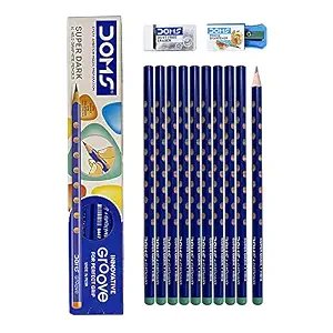 DOMS Groove Slim Triangle Pencils Pack of 5 Boxes