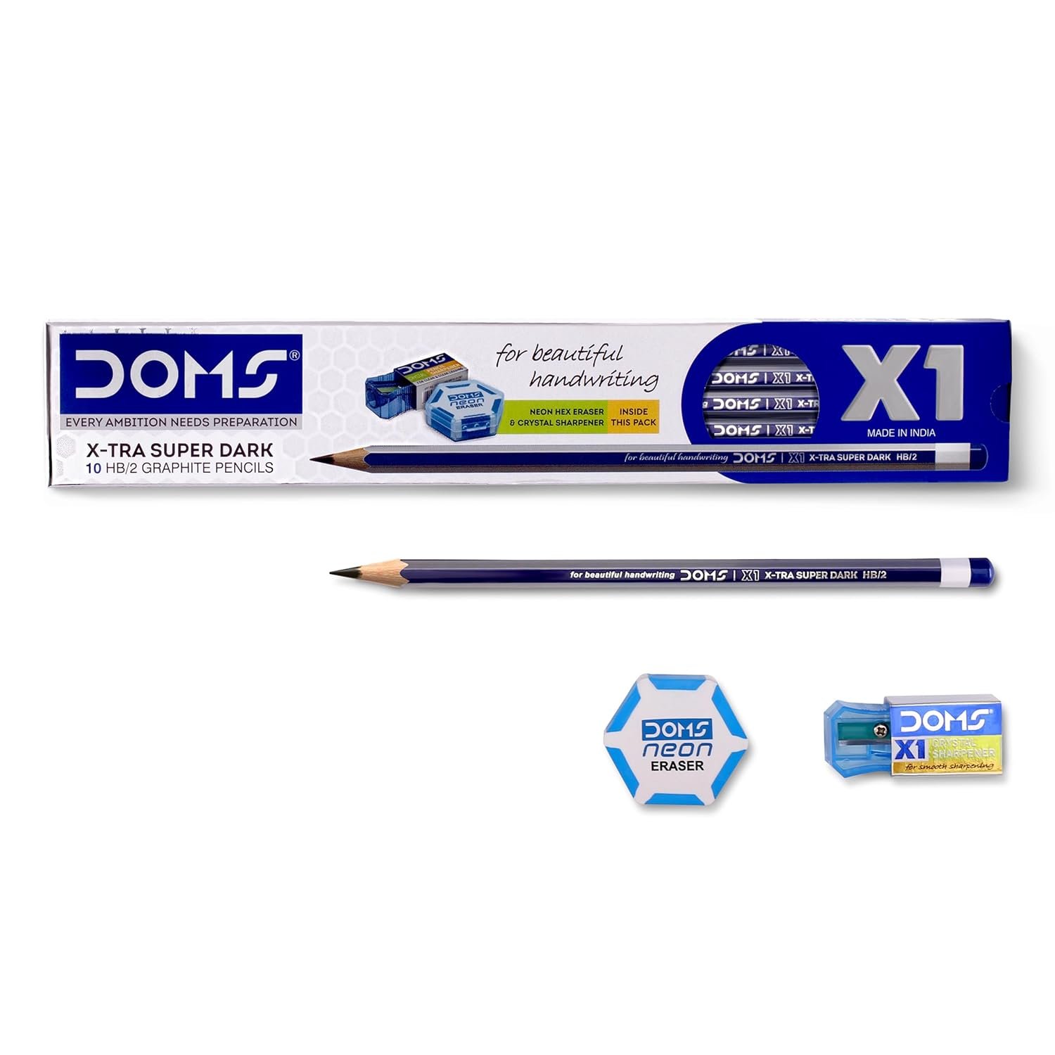 DOMS X1 X-Tra Super Dark Pencils Pack of 5 Boxes