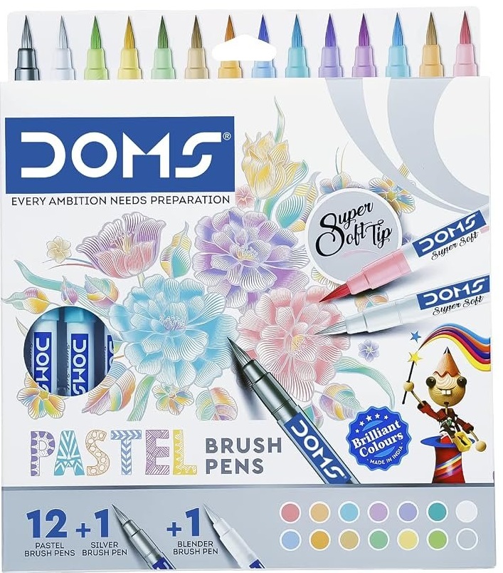 Doms Pastel Brush Pens 14 Shade Set