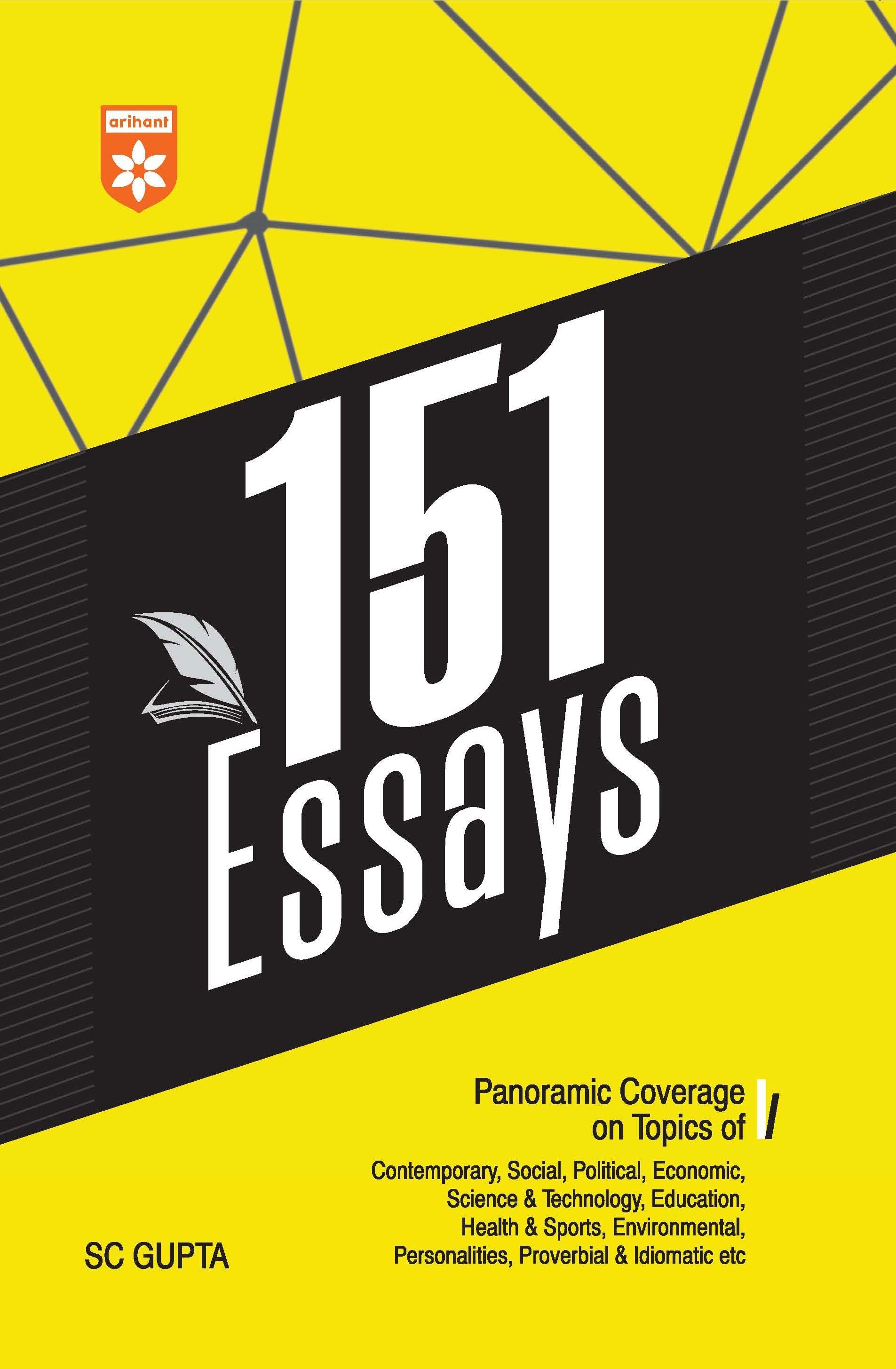 Arihant 151 Essays by SC Gupta Cover