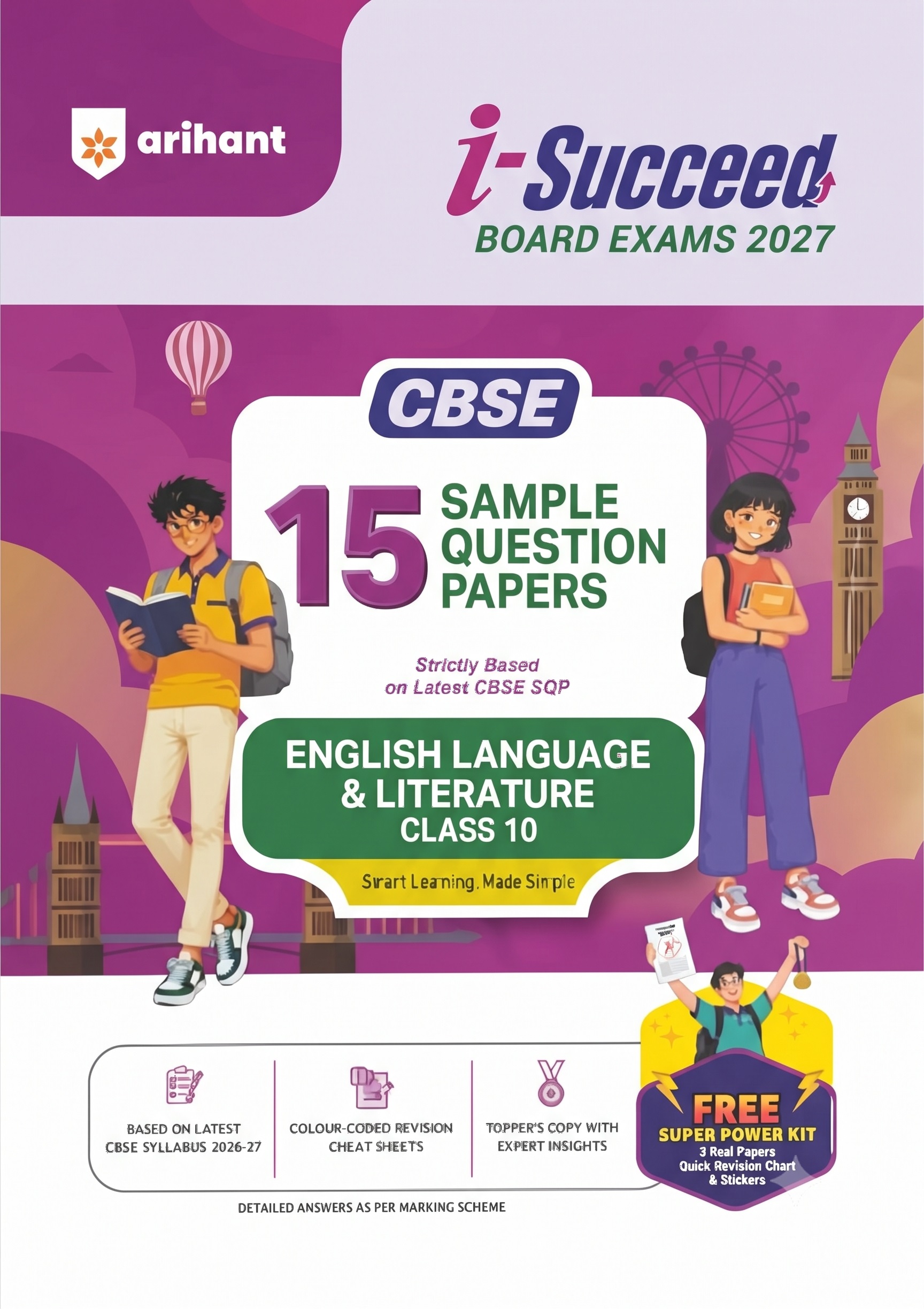Arihant i-Succeed 15 Sample Paper English Language & Litrature CBSE Class 10 2026-27 Edition