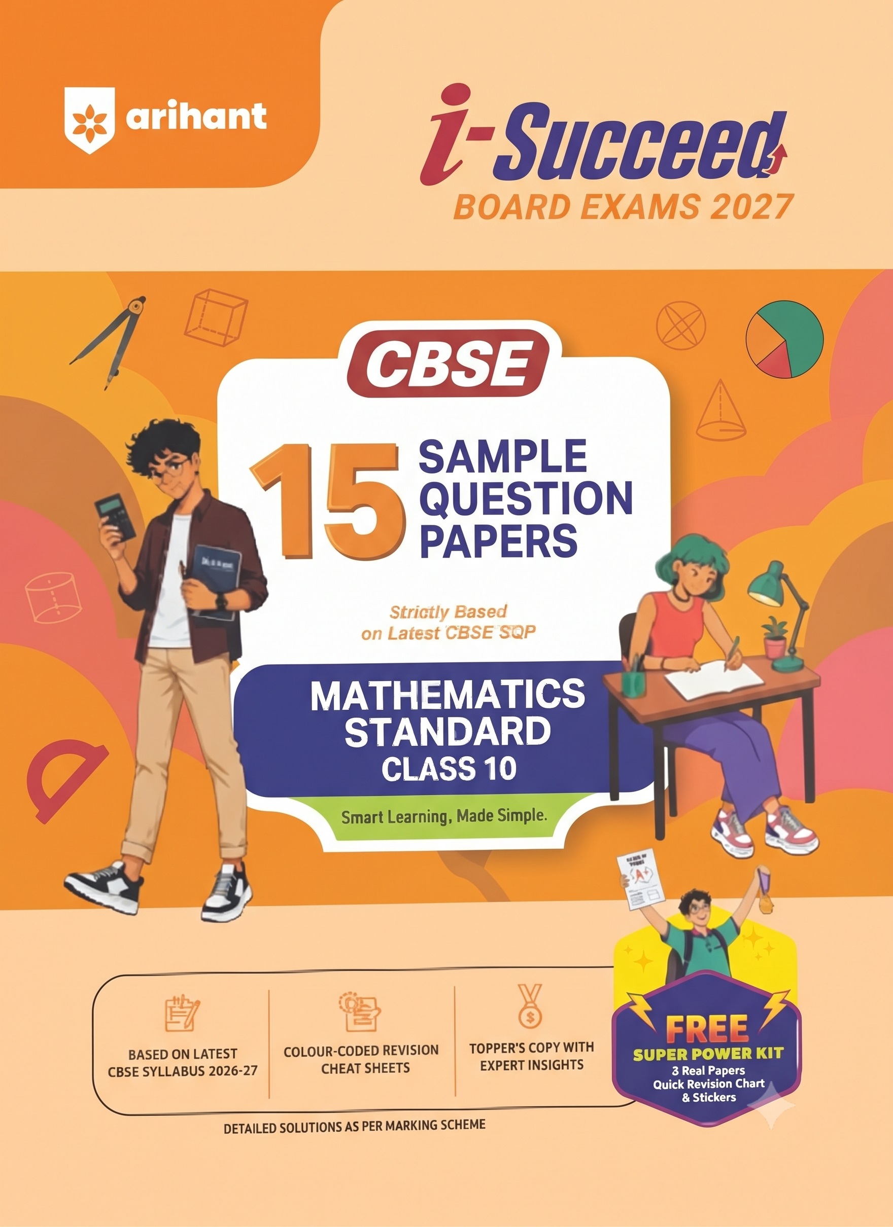 Arihant i-Succeed 15 Sample Paper Mathematics Standard CBSE Class 10 2026-27 Edition