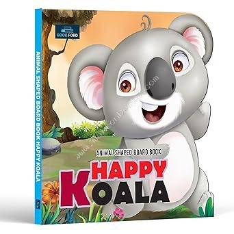 Animal Shaped Board Book: Happy Koala Cover