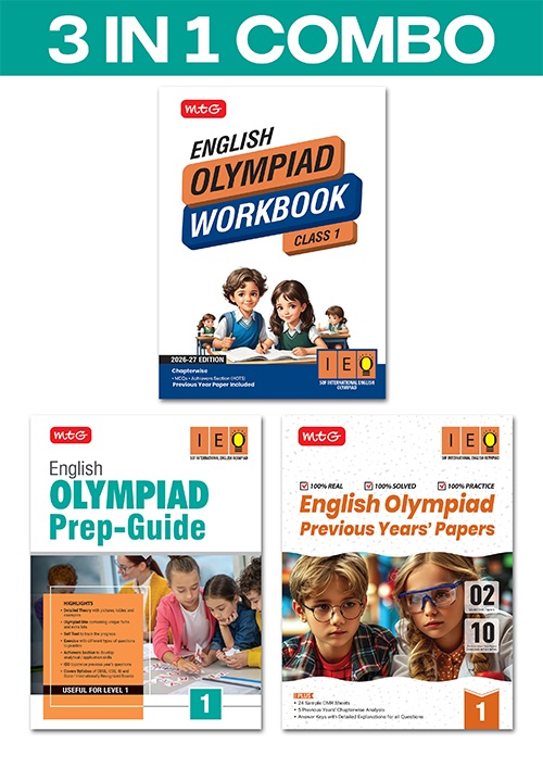 English Olympiad 3-in-1 Combo Class 1 Book Cover